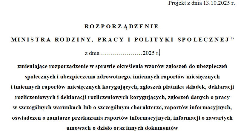Zmiany w drukach ZUS i kodach ubezpieczeń 2026
