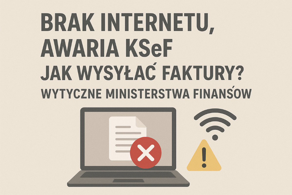 Brak internetu, awaria KSeF. Jak wysyłać faktury? Wyjaśnienia Ministerstwa Finansów