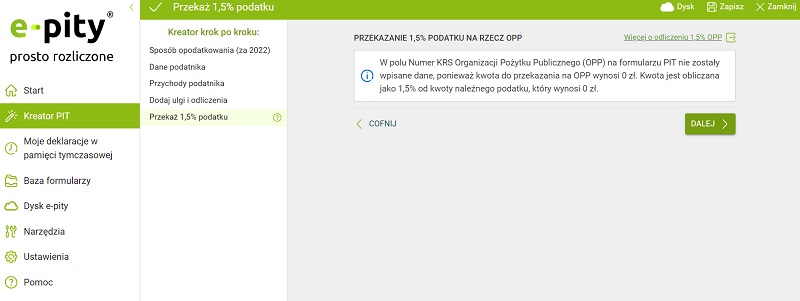 MF tłumaczy jak przekazać 1,5% proc. OPP, jednak nie każdy może to zrobić