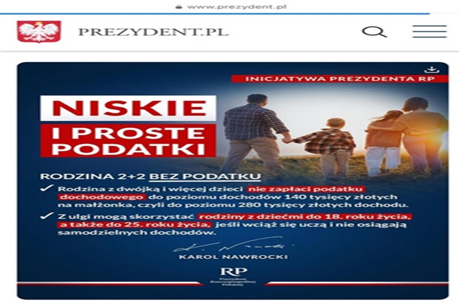 PIT-0 dla rodzin z dwójką dzieci i wyższy pierwszy próg podatkowy