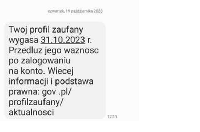 Sms profil zaufany to nie jest oszustwo