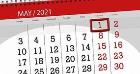Dzień wolny od pracy za sobotę 1 maja 2021 r.