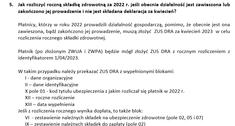 Działalność Zawieszona W 2022 Roku Czy Składać Roczne Rozliczenie Składki Zdrowotnej Pitpl 1618