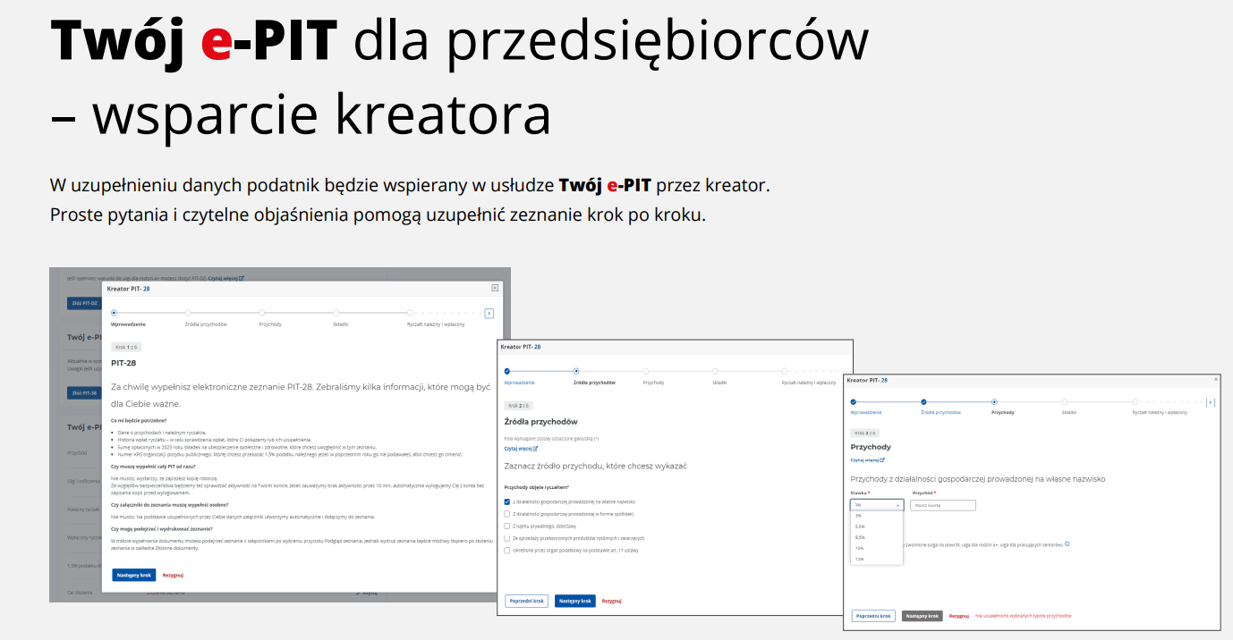 Kreator dla firm Twój e-PIT 2024