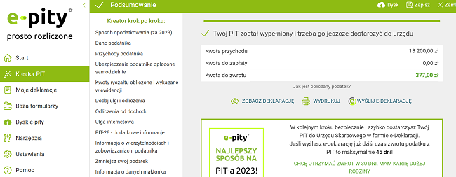 PIT-28 zwrot podataku