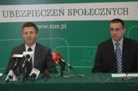 Prezes ZUS Z. Derdziuk, rzecznik prasowy P. Przybylski 