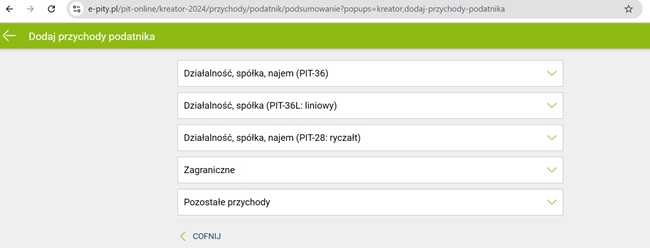Forma opodatkowania a PIT