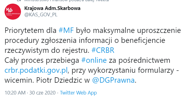 CRBR tylko elektroniczne zgłoszenia online