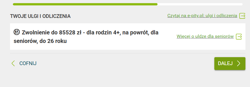 Ulga dla seniora - podsumowanie