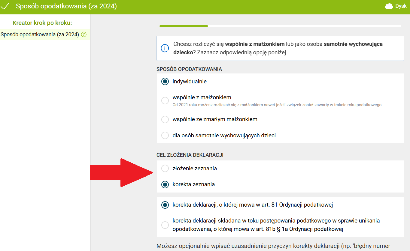 Korekta PIT ulga na dziecko