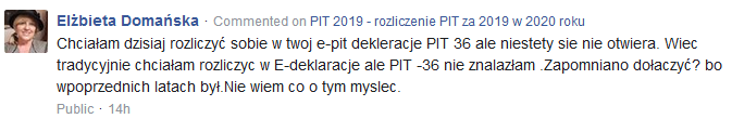 Twój e-PIT: nie można wysłać PIT-36