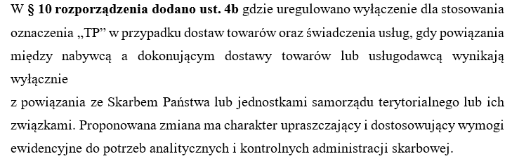 Oznaczenia ,,TP" po zmianach - 1 lipiec 2021