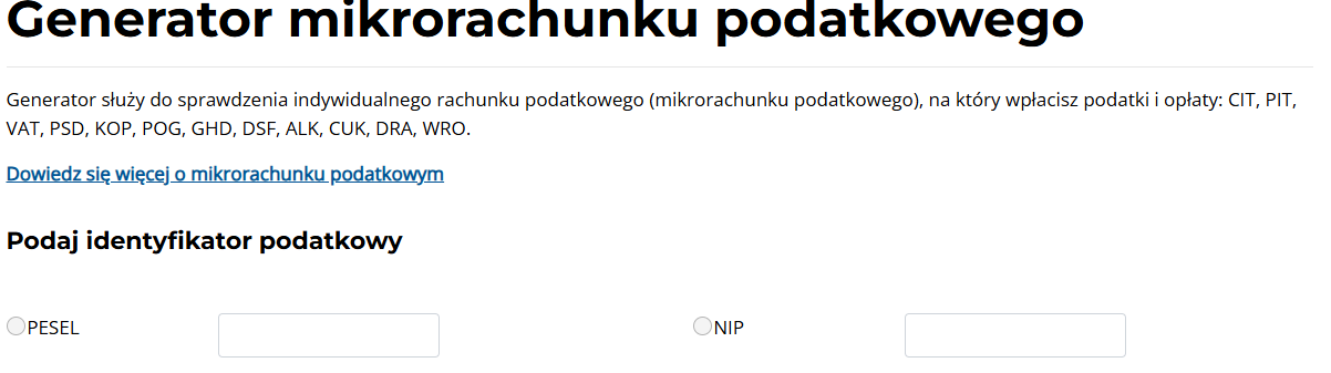 Mikrorachunek podatkowy PIT-28