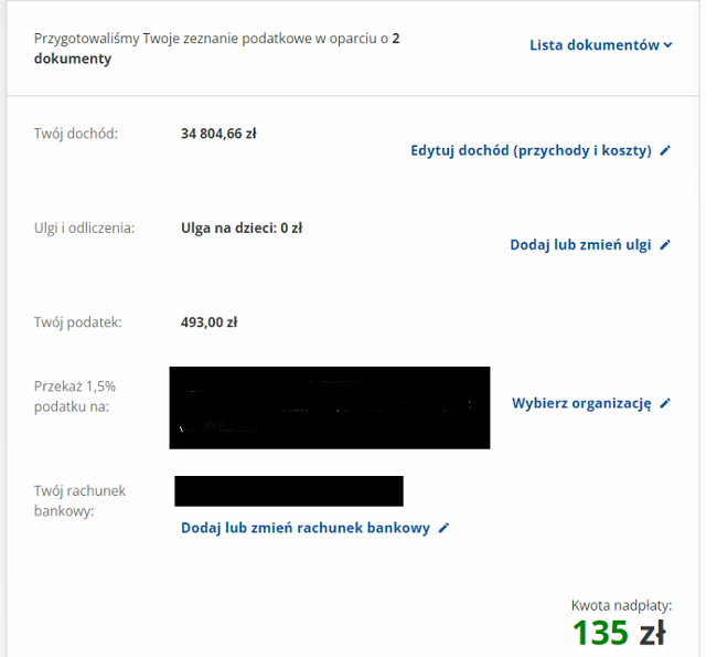 W rozliczeniu z małżonkiem wyższy zwrot podatku
