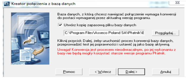 Konwersja bazy danych PŁATNIK