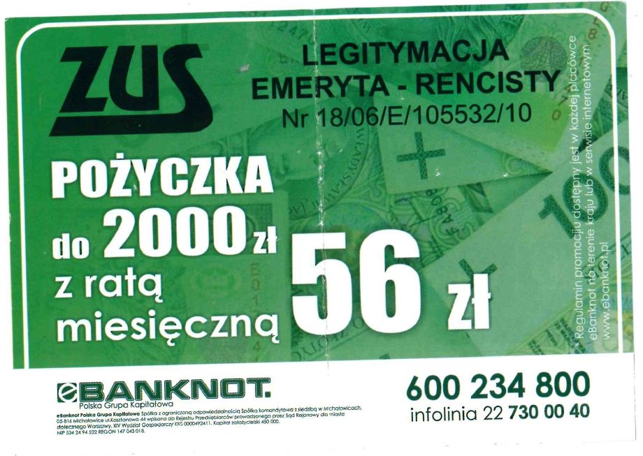 ZUS ostrzega przed nieuczciwą reklamą pożyczek z logo ZUS