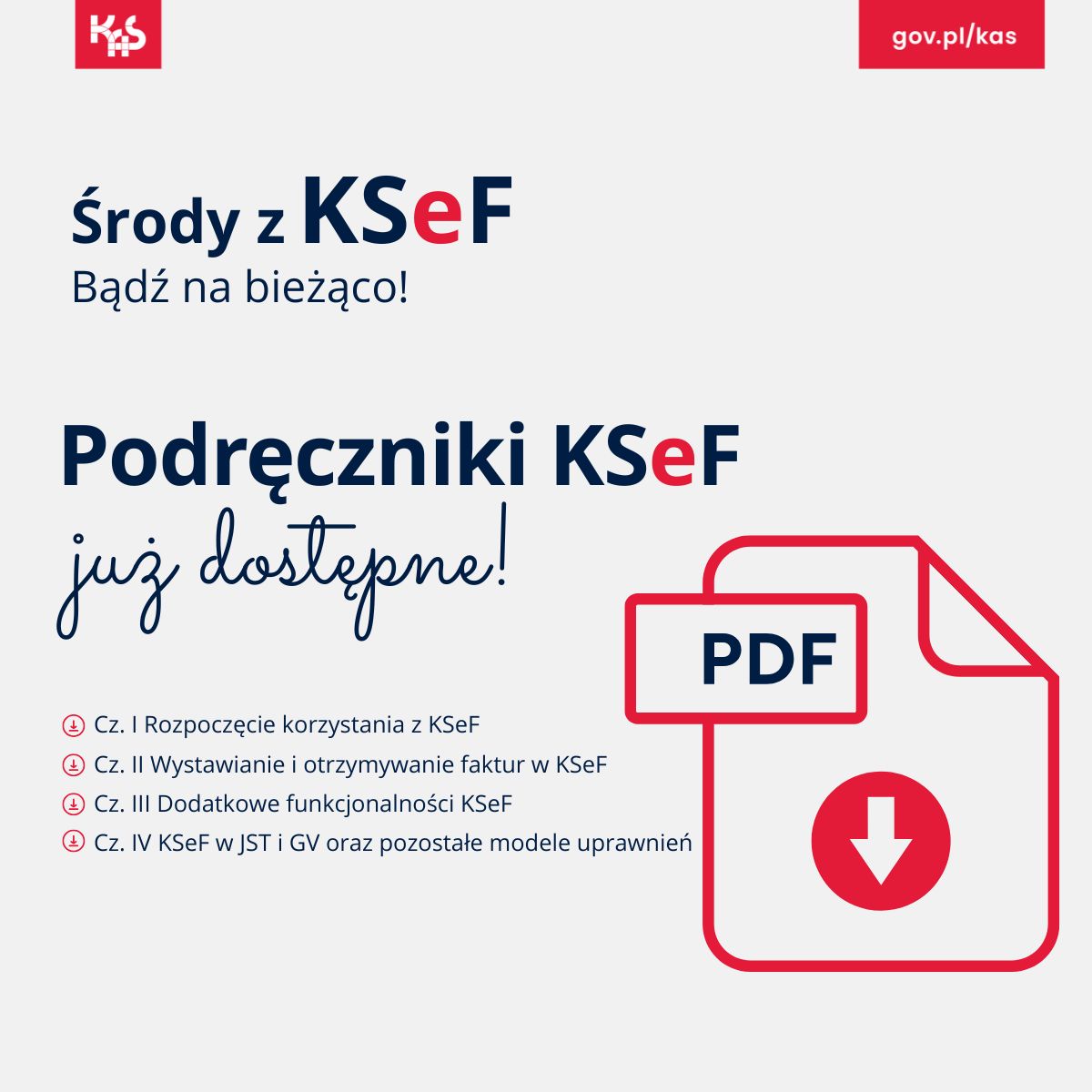 Podręczniki MF dotyczące KSeF