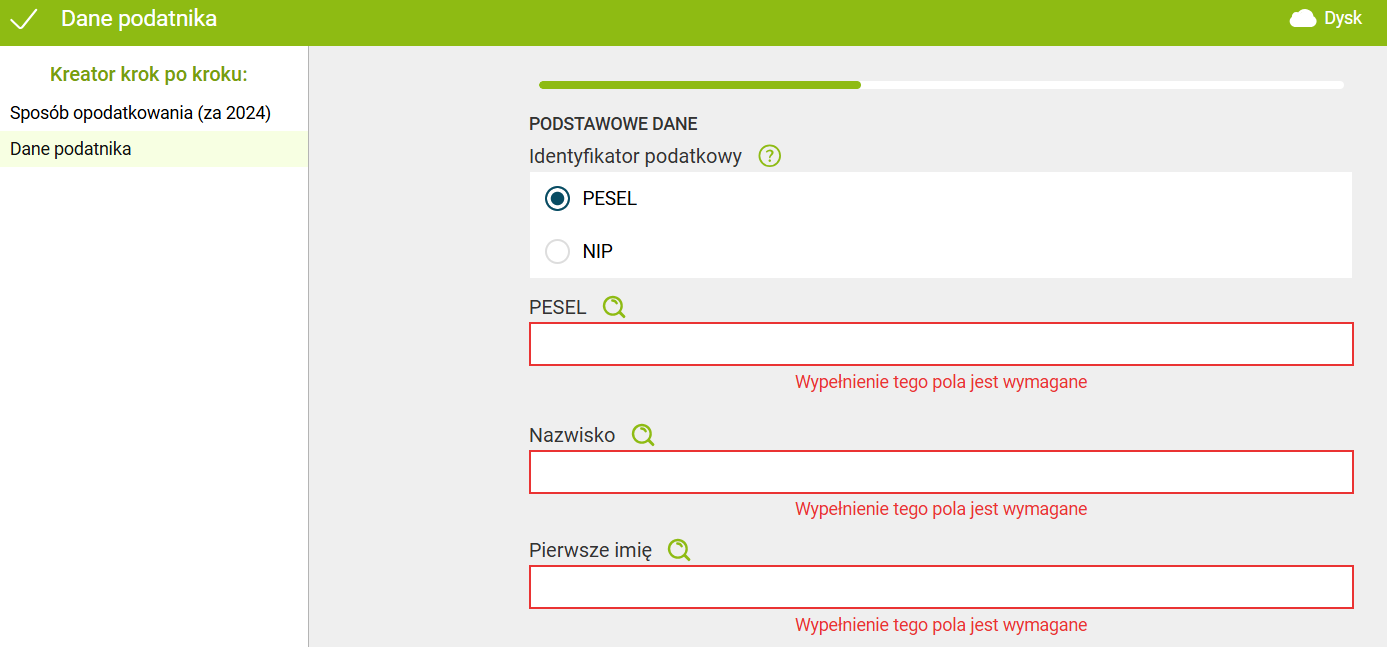 Samotne rozliczenie z dzieckiem - krok 3