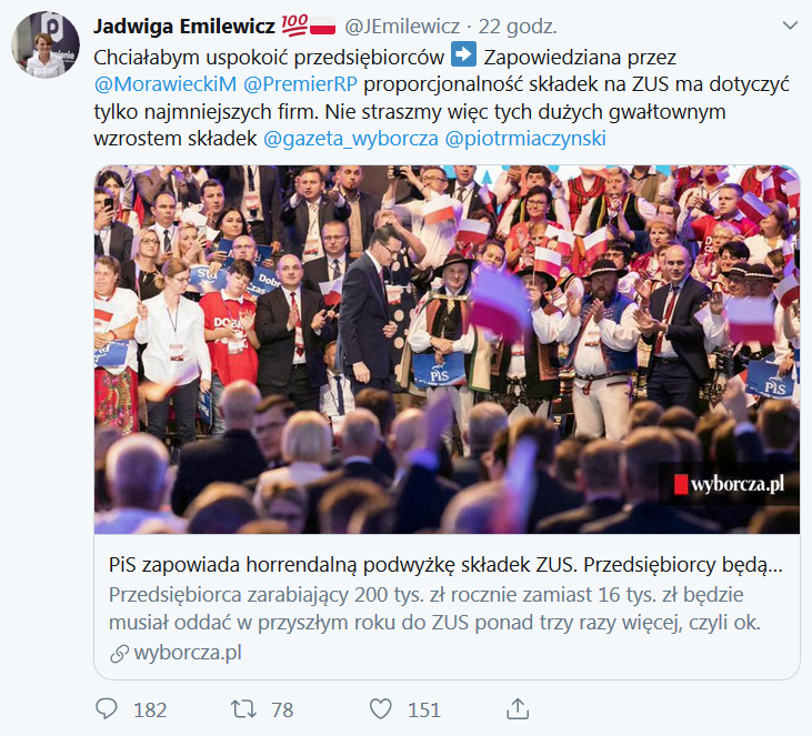 Minister Emilewicz uspokaja - składki ZUS nie wzrosną