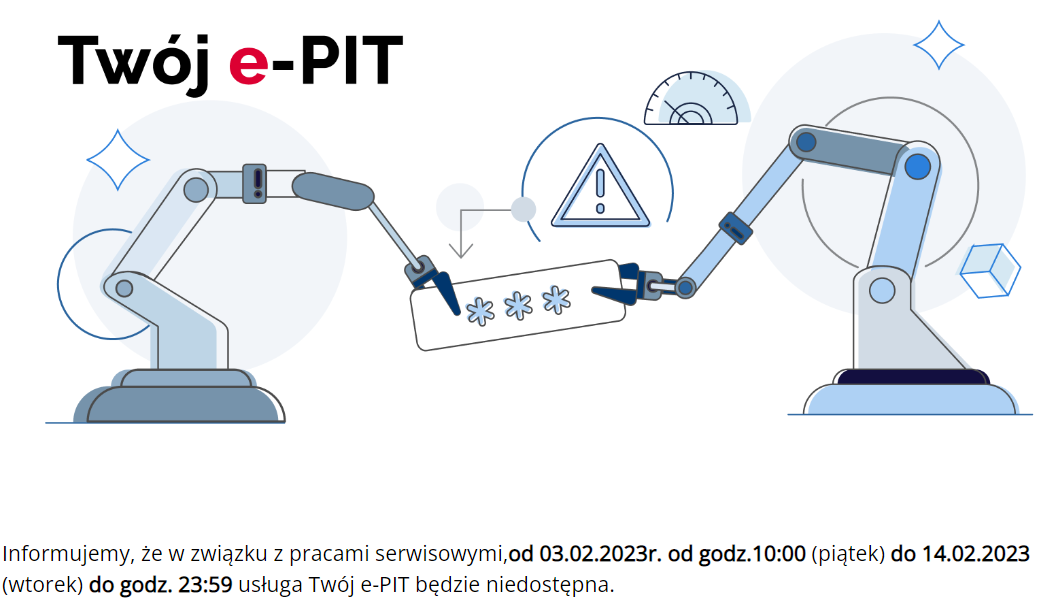 Twój E-PIT Nieczynny Do 14 Lutego - PIT.pl