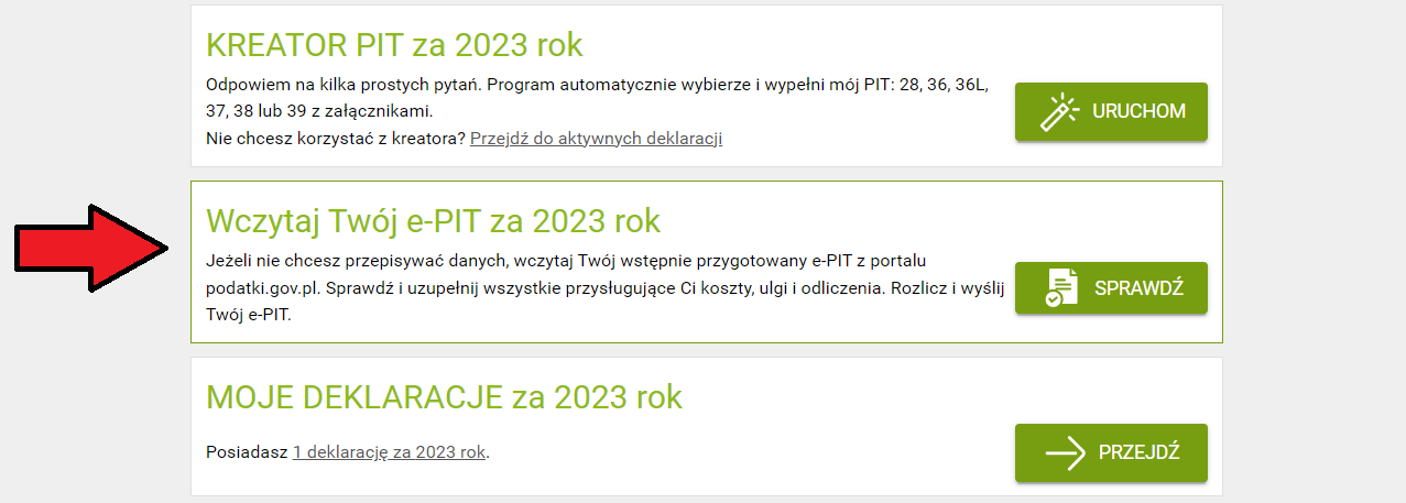 PIT-37 wypełniony przez US